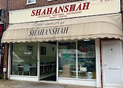 The Original Shahanshah vegetarian takeaway shopfront at 60 North Road, Southall